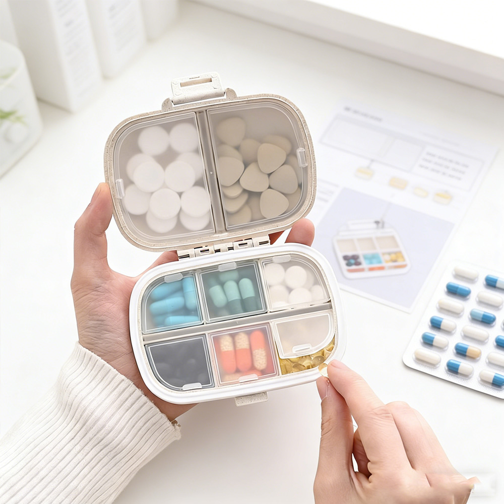 First Aid Kit - Draagbare medicijnopbergdoos Wekelijkse pilorganizer EHBO-doos Kantoorbenodigdheden